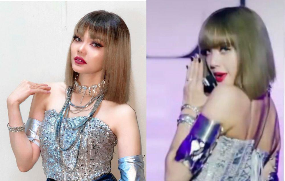 Kocak Abis, 9 Potret Rina Nose saat Impersonate Lisa BLACKPINK