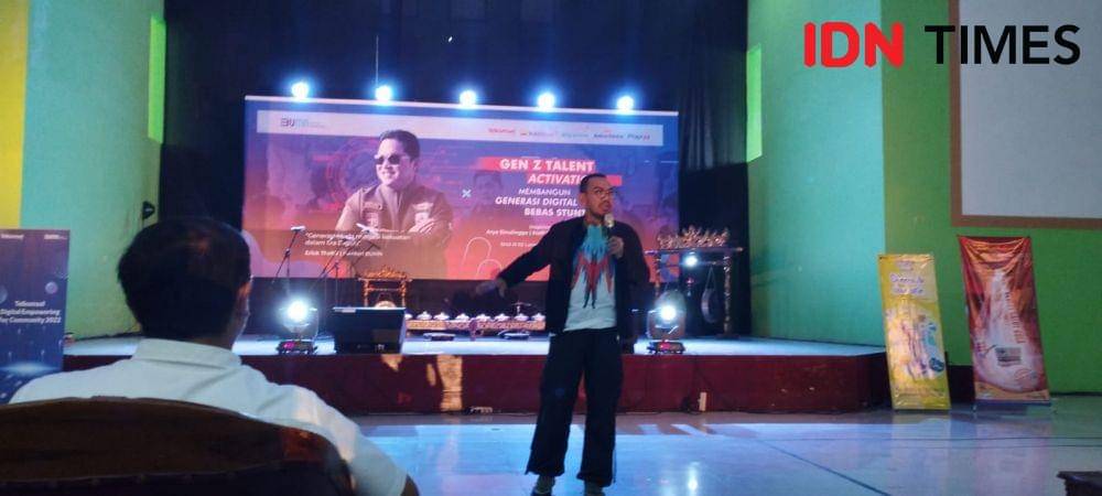 Gen Z Talent Activation digelar Kementerian BUMN di SMAN 2 Bandar Lampung, Jumat (4/11/2022). (IDN Times/Martin L Tobing).