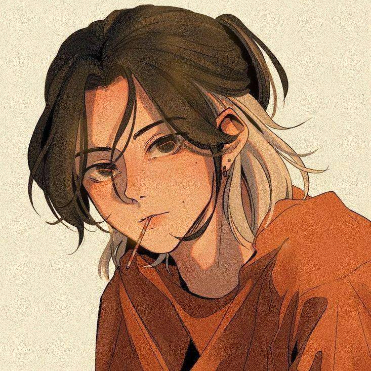 Ilustrasi kartun rambut man bun (pinterest.com)