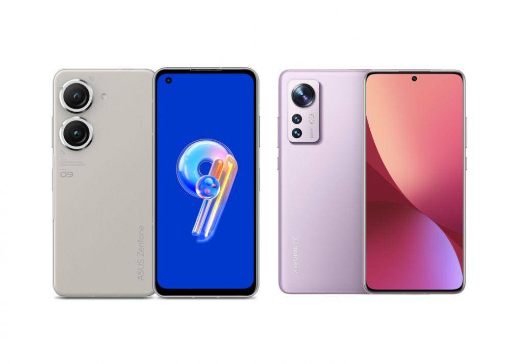 potret ASUS Zenfone 9 dan Xiaomi 12 (asus.com | mobile.mi.co.id)