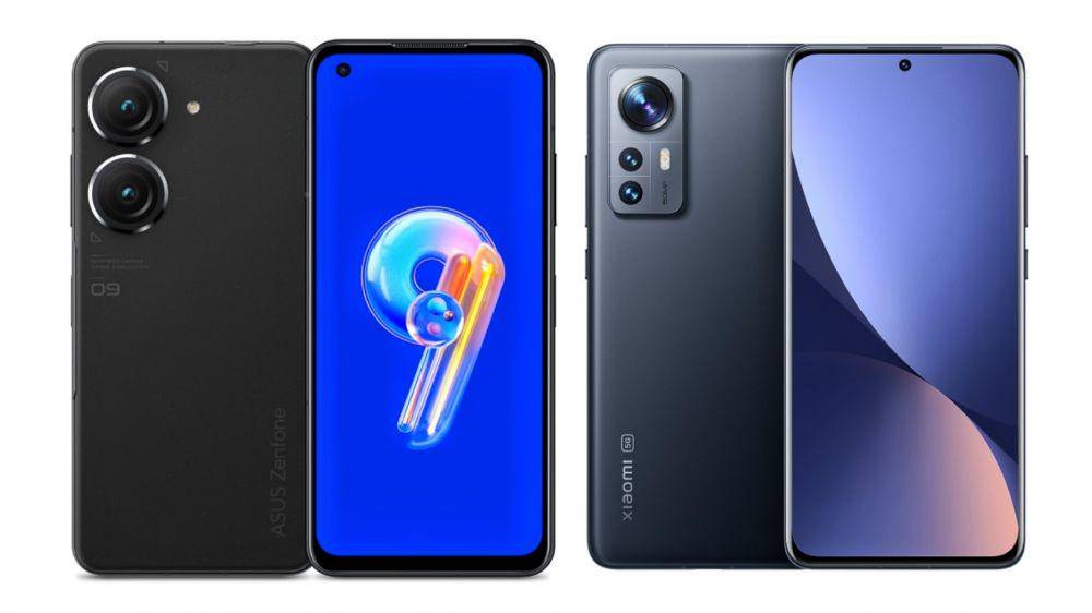 potret ASUS Zenfone 9 dan Xiaomi 12 (asus.com | mobile.mi.co.id)