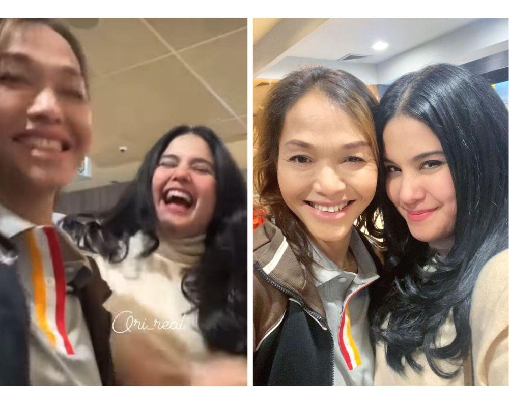 10 Potret Annisa Pohan Ketemu Bunda Corla di Jerman, Ngakaknya No Jaim