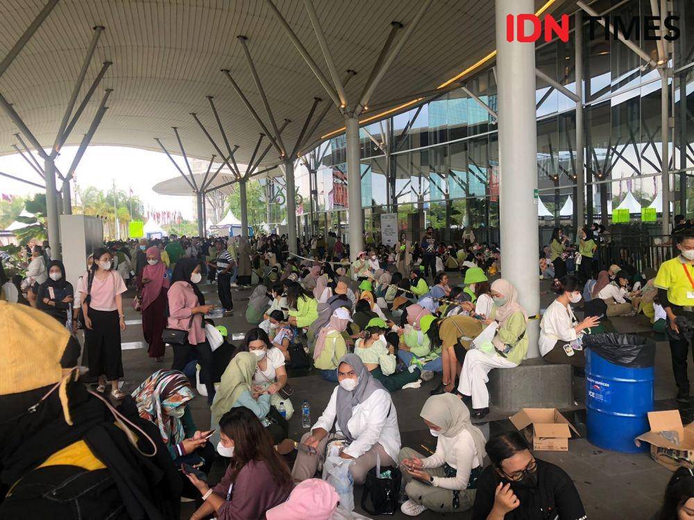 Suasana di ICE BSD lokasi konser NCT 127. (IDN Times/Elizabeth Chiquita)
