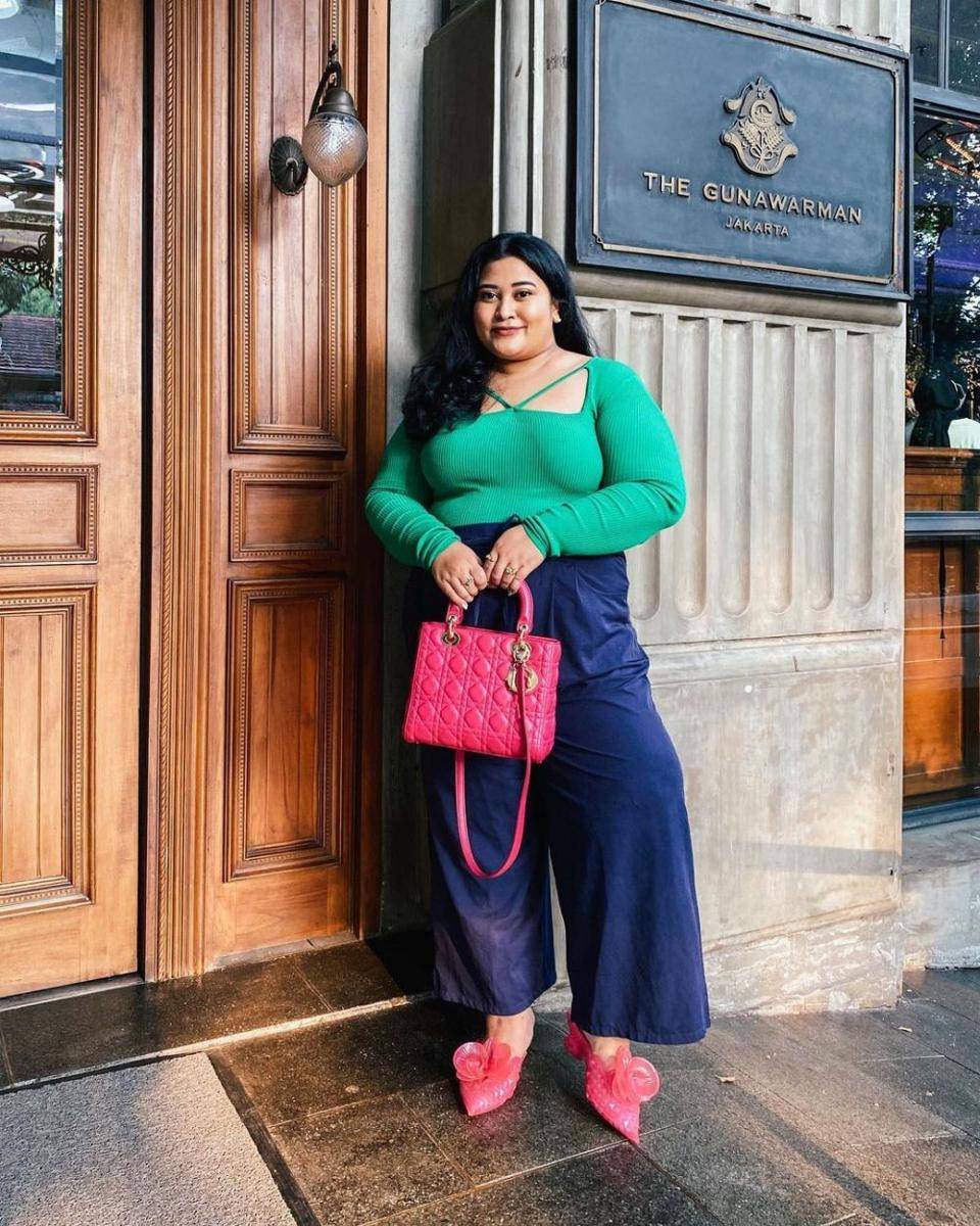 OOTD long pants plus size ala Ucita Pohan (instagram.com/uchiet)