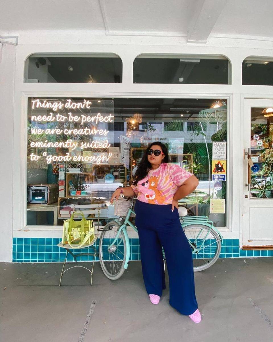 OOTD long pants plus size ala Ucita Pohan (instagram.com/uchiet)