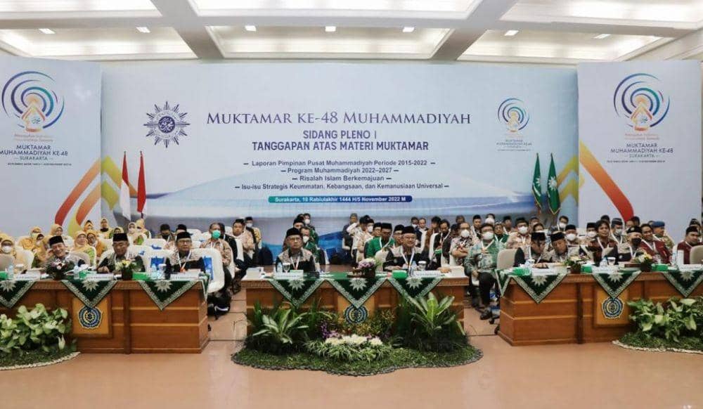 Sidang pleno I Muktamar Muhammdiyah Aisyiyah ke 48 di UMS. (Dok/UMS)