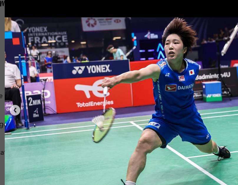 Akane Yamaguchi saat bermain di Yonex French Open 2022. (instagram.com/Akane.yamaguchi66)