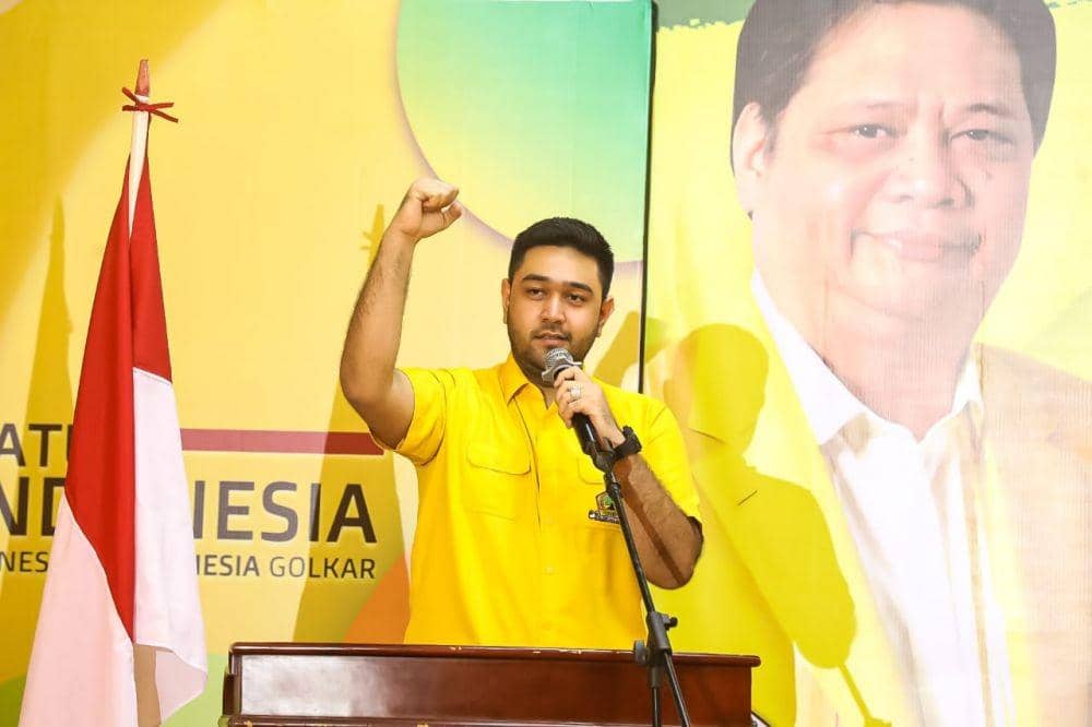 Rahmaddian Shah secara sah terpilih menjadi Ketua Golkar Medan dalam Musyawarah Luar Biasa (Musdalub) yang digelar Partai Golkar Medan (Dok. IDN Times)