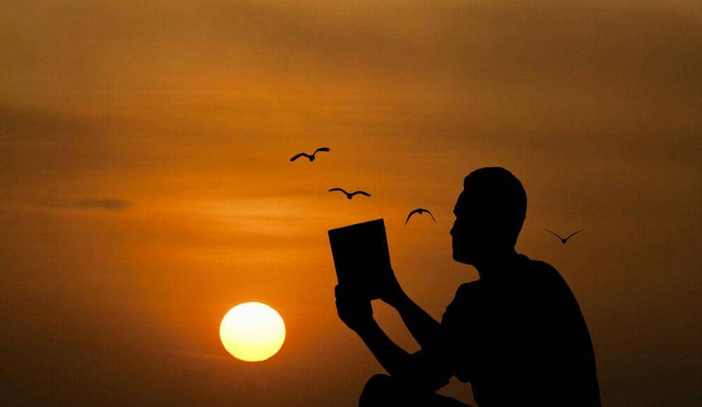 Ilustrasi pria membaca buku (pixabay.com/mohamed_hassan)