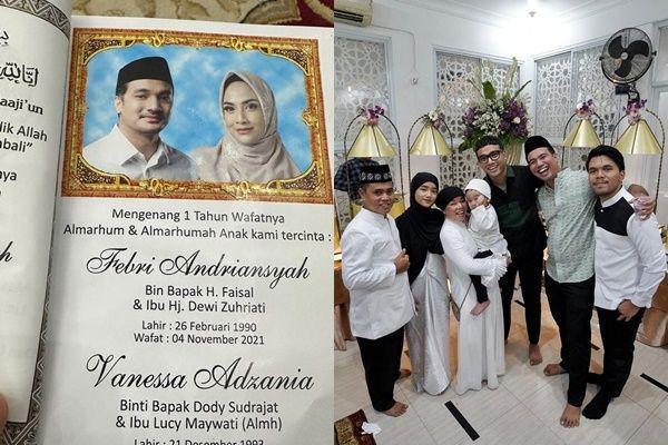 10 Potret Pengajian Mengenang Setahun Kepergian Vanessa Angel dan Bibi