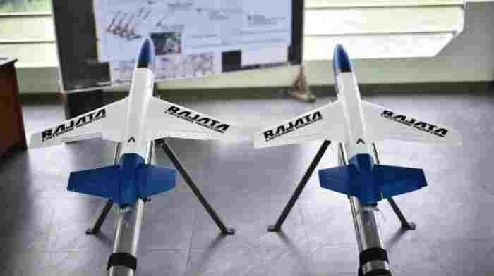 Drone bunuh diri Kamikaze buatan Indonesia Rajata. Foto: Dok Dahana.