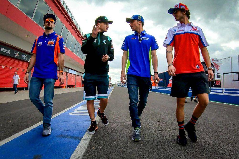 Miguel Oliveira, Fabio Quartararo, Joan Mir dan Francesco Bagnaia. (motogp.com)