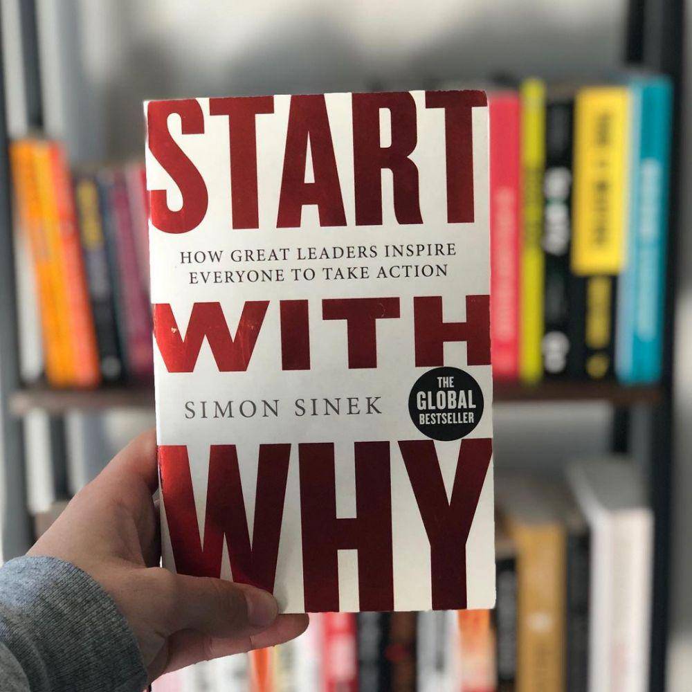 Start With Why by Simon Sinek (instagram.com/bookenonig)