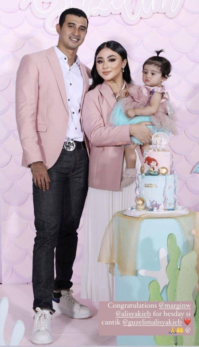 ultah Guzelim, anak Ali Syakieb dan Margin Wieheerm (instagram.com/marginw)
