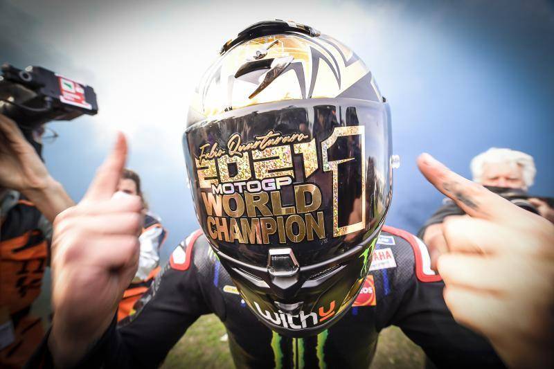 Fabio Quartararo menjadi juara dunia MotoGP 2021. (motogp.com)