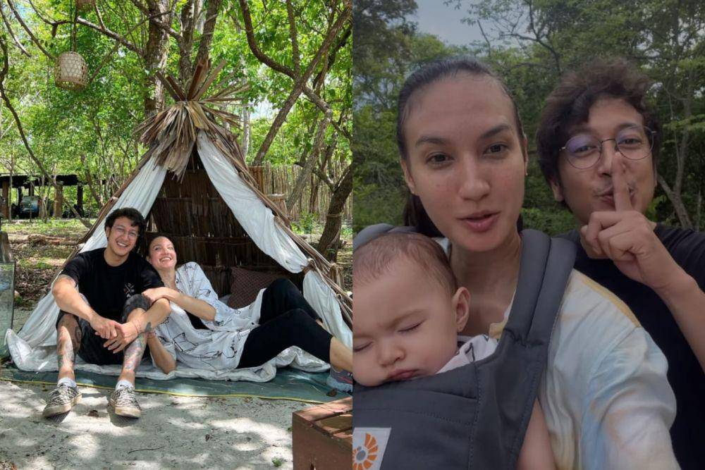 9 Momen Nadine Chandrawinata Wisata di Bali, Kenalkan Alam ke Djiwa!