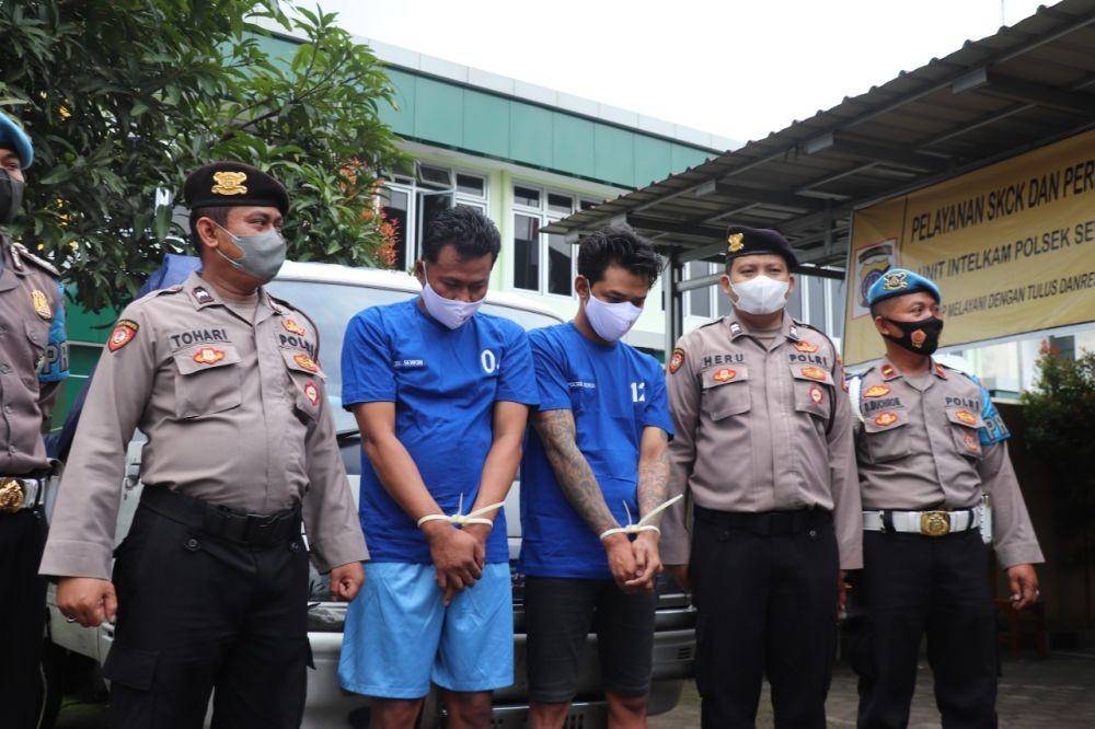 Para tersangka pelaku pencurian mobil pikap di Sewon Bantul. (Dok. Polres Bantul)