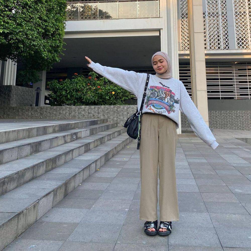tips agar terlihat jenjang saat memakai celana kulot untuk OOTD (instagram.com/maryamnurul)