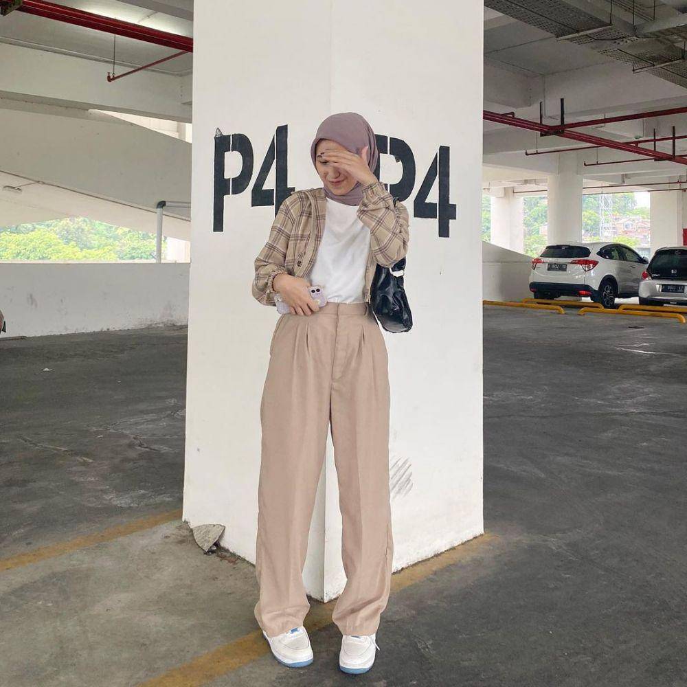 tips agar terlihat jenjang saat memakai celana kulot untuk OOTD (instagram.com/jihandhaifullah)