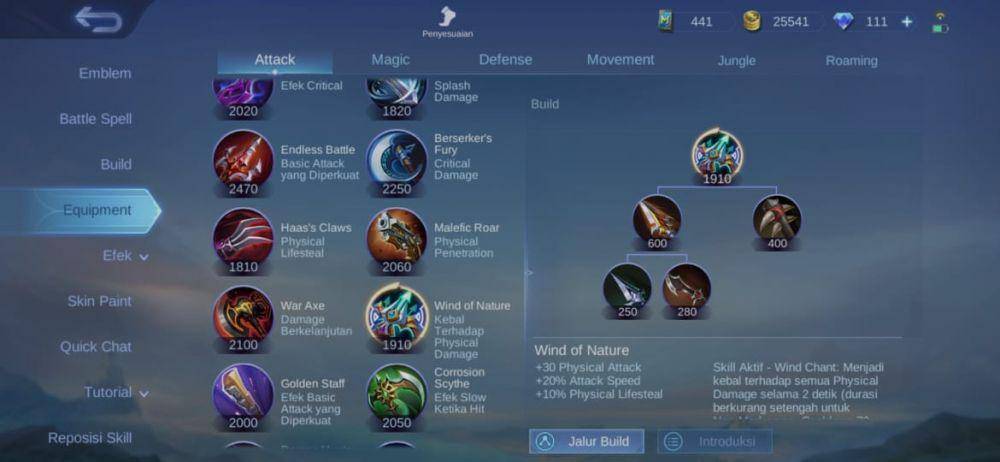 item Wind of Nature (dok. Moonton/Mobile Legends: Bang Bang)