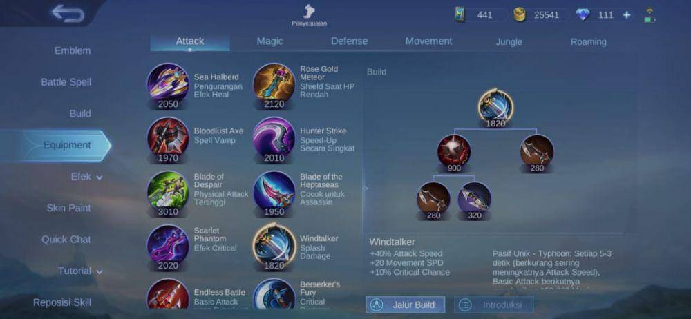 item Windtalker (dok. Moonton/Mobile Legends: Bang Bang)