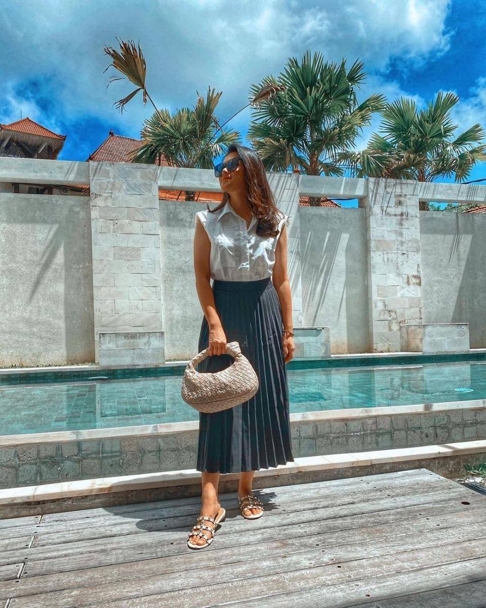 OOTD kasual ala Vindyka Giselle (instagram.com/vindykagiselle)