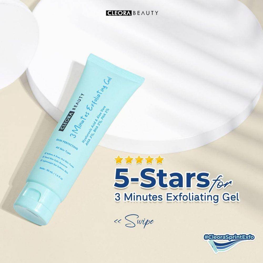 Rekomendasi face peeling gel Cleora Beauty (instagram.com/cleorabeauty.id)