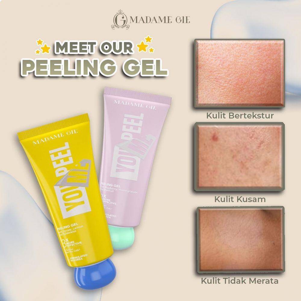 Rekomendasi face peeling gel dari Madame Gie (instagram.com/madame.gie)