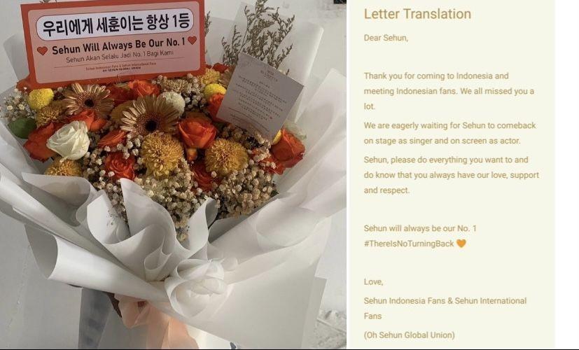 Kontroversi Buket Bunga untuk Oh Sehun, Cherly Juno Minta Maaf