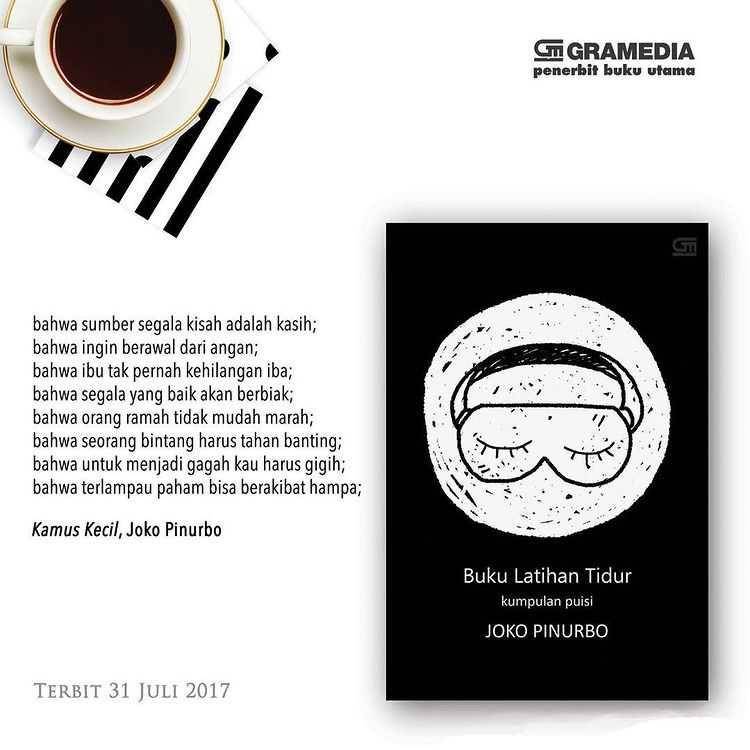 Buku Latihan Tidur (instagram.com/sastragpu)