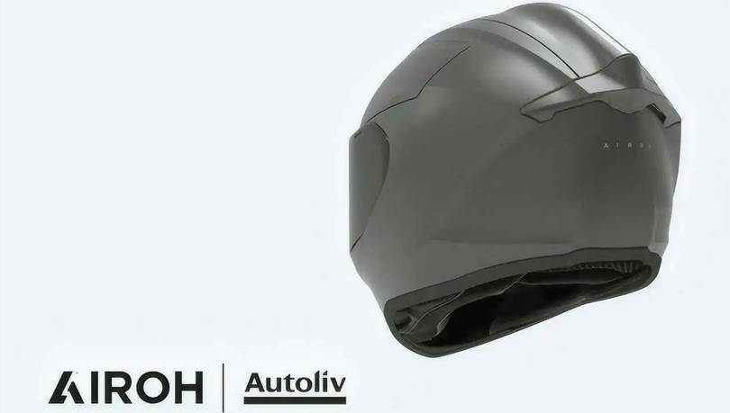 Helm konsep Airoh dan Autoliv, punya airbag di dalamnya (Rideapart.com)