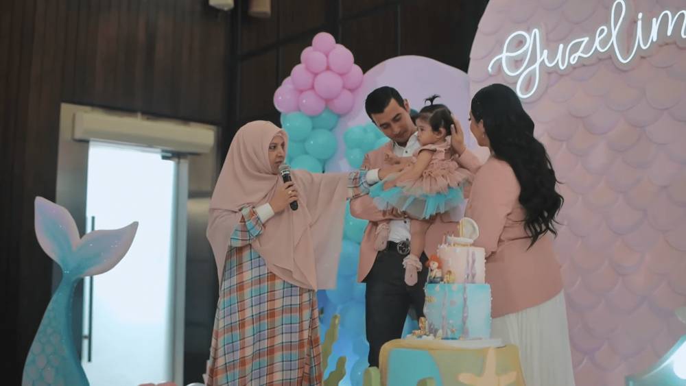 potret ulang tahun pertama Baby Guzel (youtube.com/alimarginchannel)