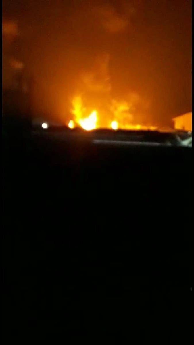 Gudang Pabrik Rokok Gudang Garam di Kota Kediri Terbakar