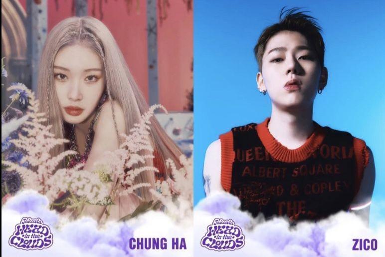 Nambah Lagi! Zico dan Chungha Gabung Line Up Head In The Clouds 2022