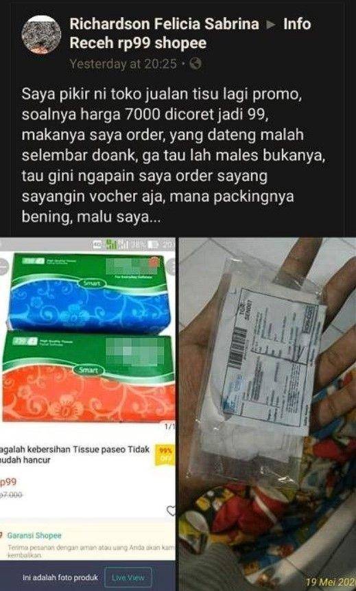 apes akibat harga promo (facebook.com/sabrina.richardson.50309)