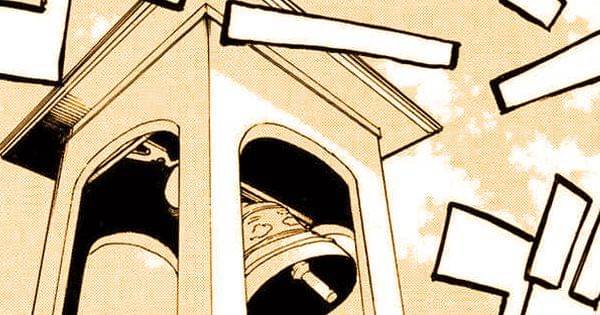 Lonceng gereja yang diduga berbunyi di momen pernikahan Takemichi ( Dok. Kodansha / Tokyo Revengers )