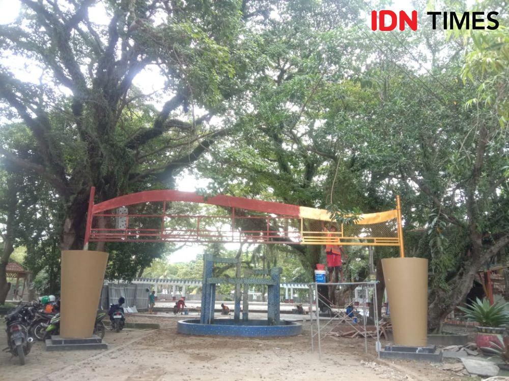 Proyek Air Mancur Menari di Kambang Iwak Palembang Molor 2 Tahun