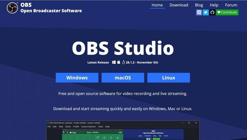 Open Broadcaster Software (obsproject.com)