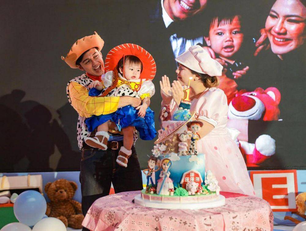 potret pesta ulang tahun pertama Baby Bible (instagram.com/felicyangelista_)