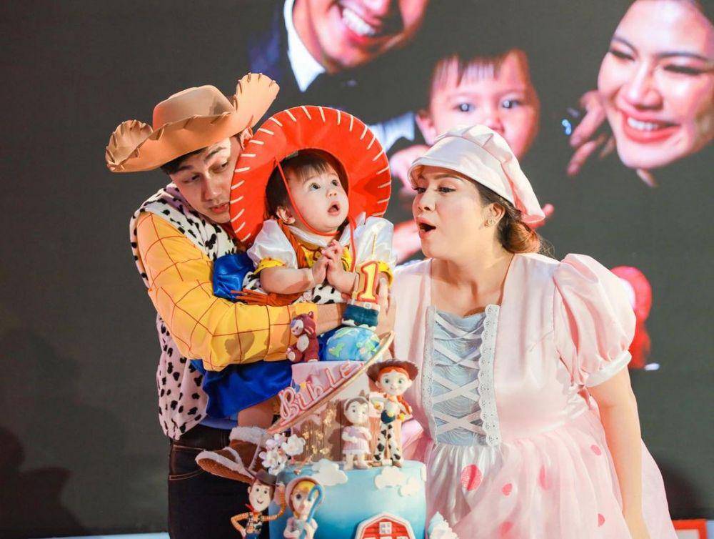 potret pesta ulang tahun pertama Baby Bible (instagram.com/felicyangelista_)