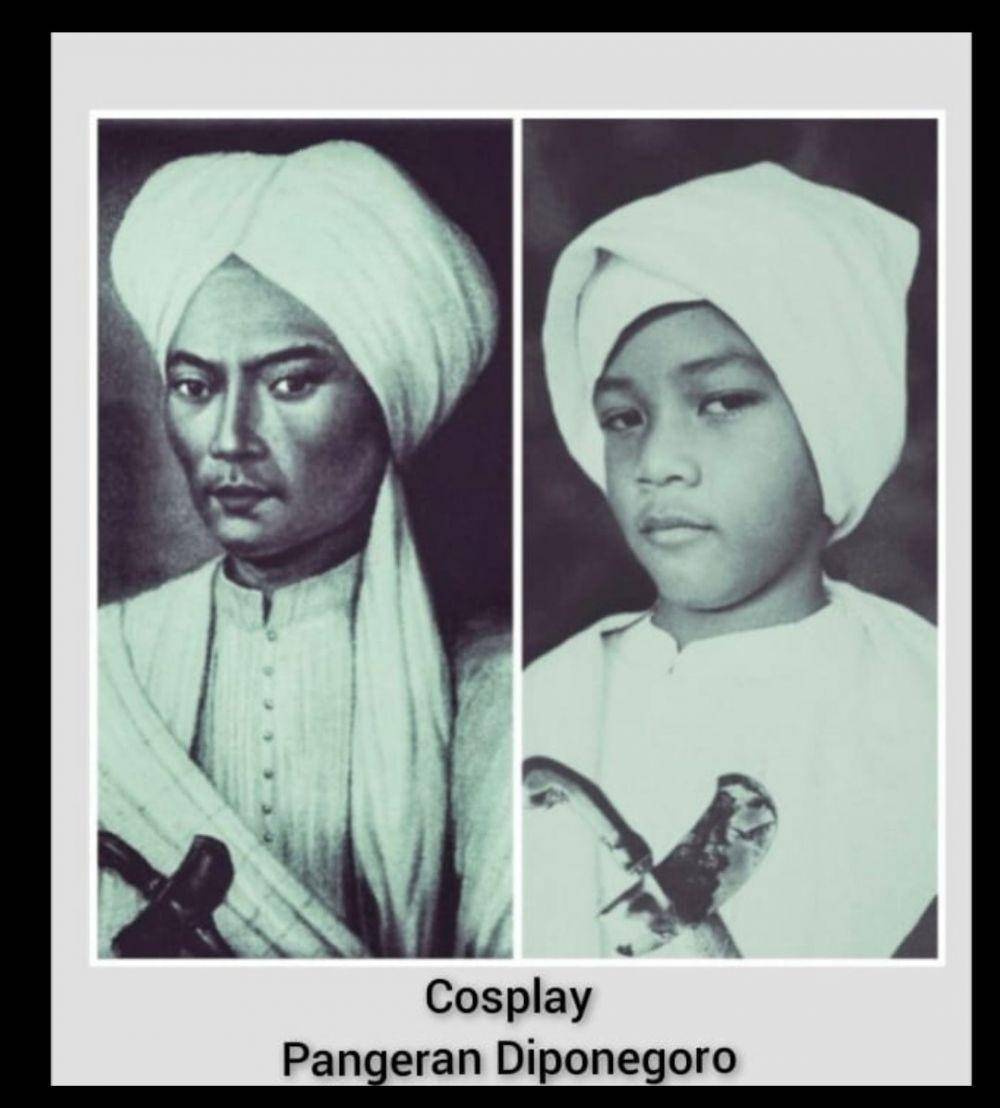 anak-anak cosplay pahlawan nasional (twitter.com/akmallbadah)