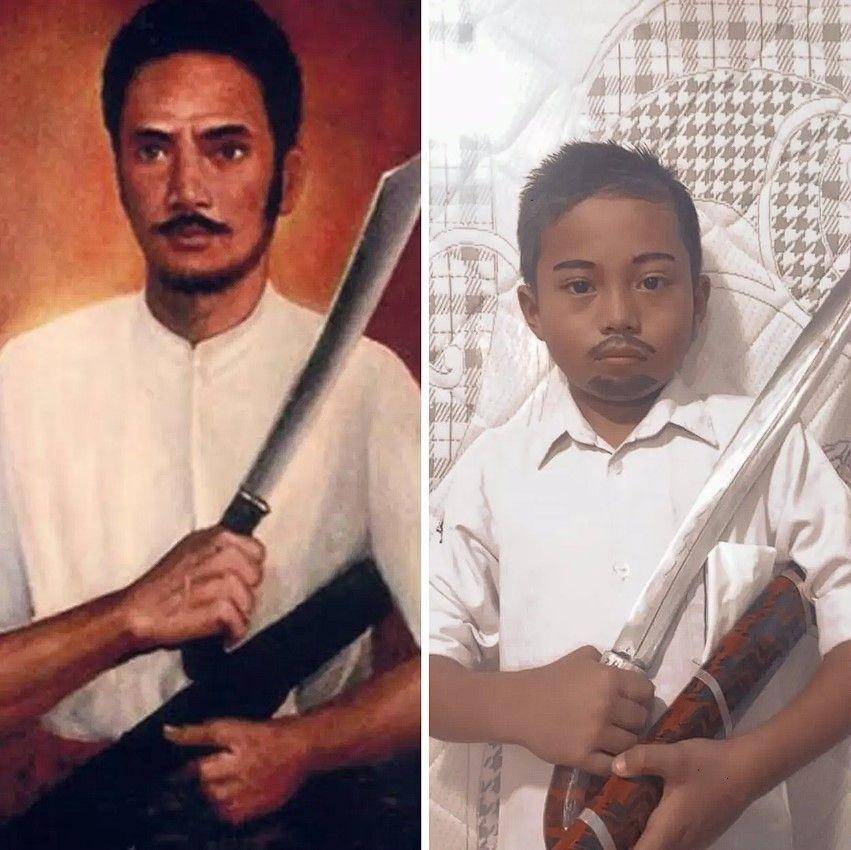 anak-anak cosplay pahlawan nasional (twitter.com/moccaberryy)