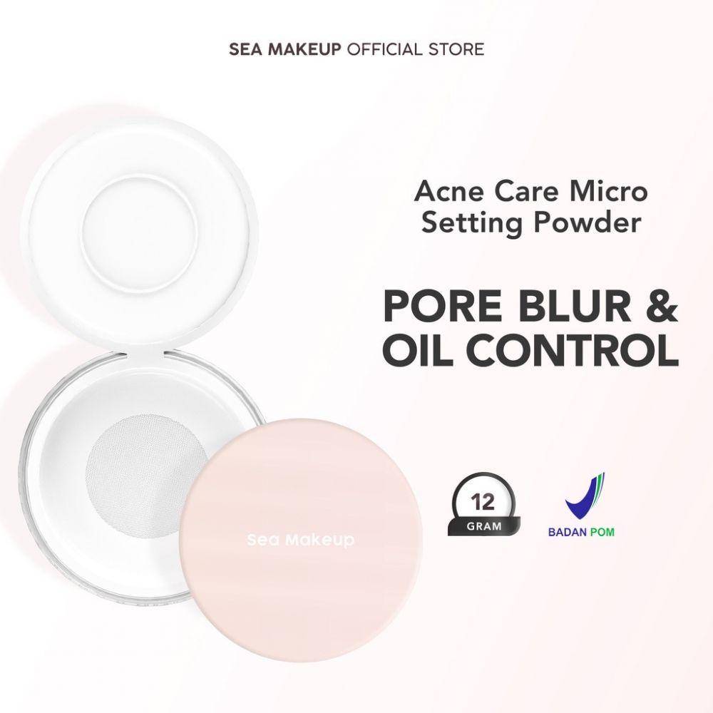 salah satu rekomendasi loose powder untuk kulit sensitif (shopee.co.id/seamakeup.id)