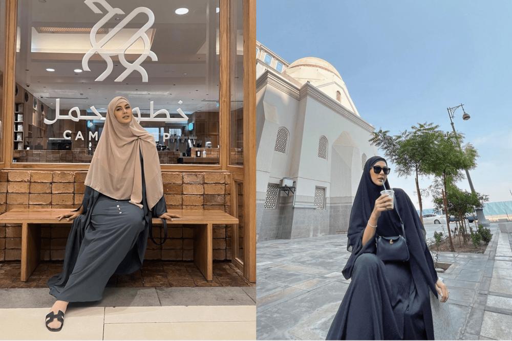 9 Potret Paula Verhoven Berhijab saat Umrah, Bak Putri Arab!