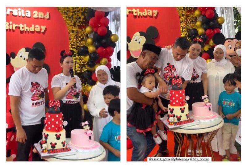 9 Potret Kemeriahaan Ulang Tahun ke-2 Arsila, Putri Zaskia Gotik