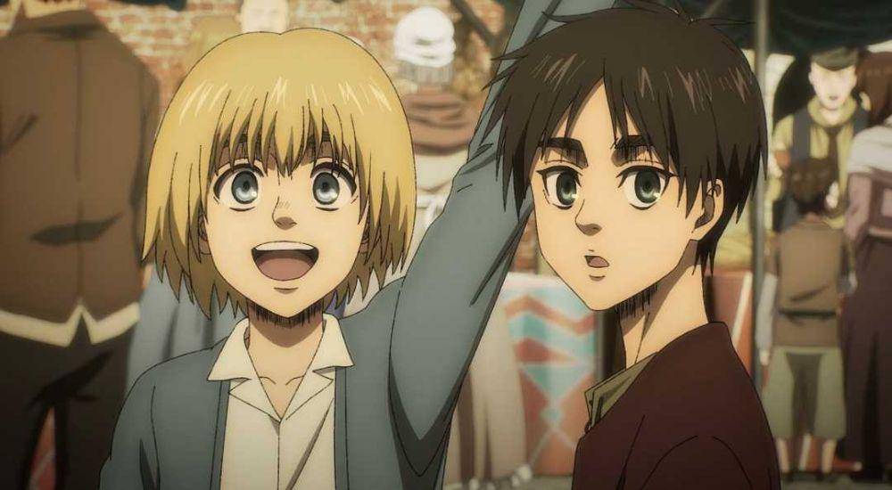 Armin Arlert dan Eren Yeager (dok. MAPPA/Attack on Titan)