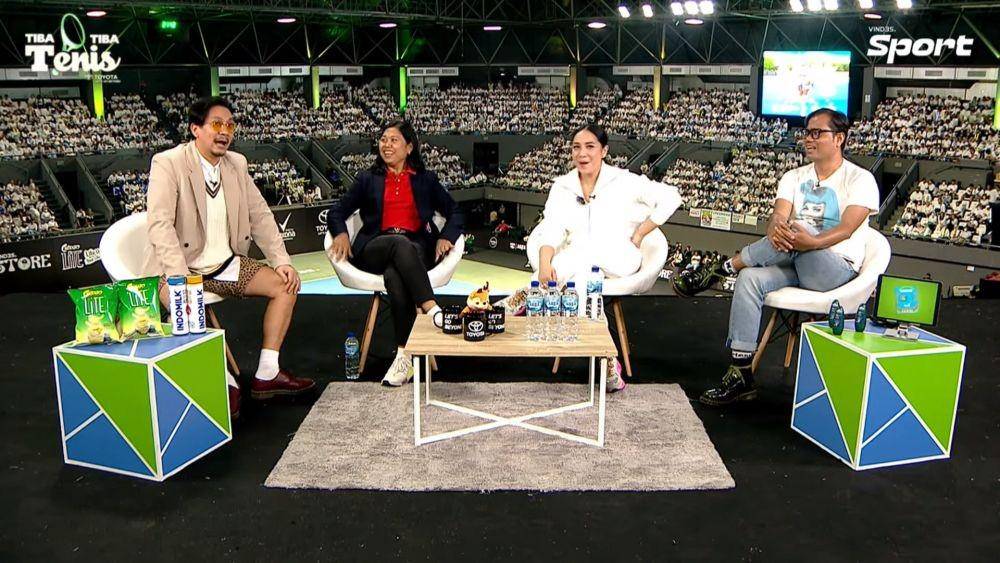Nagita Slavina jadi komentator Tiba-Tiba Tenis (youtube.com/vindes)