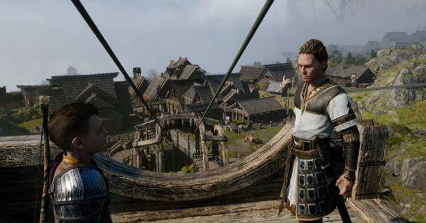 Atreus dan Heimdall tiba di Asgard ( Dok. Santa Monica Studio / God of War: Ragnarok )