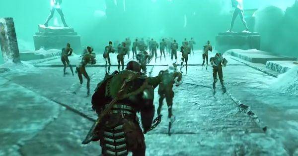 Kratos tiba di Helheim untuk mencari jantung Mattugr Helson ( Dok. Santa Monica Studio / God of War 2018 )