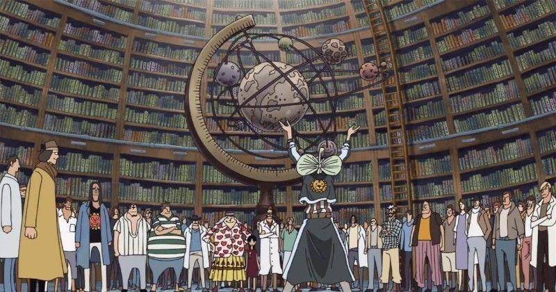 Professor Clover dan cendekiawan Ohara. (Dok. Toei Animation/One Piece)